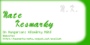 mate kesmarky business card
